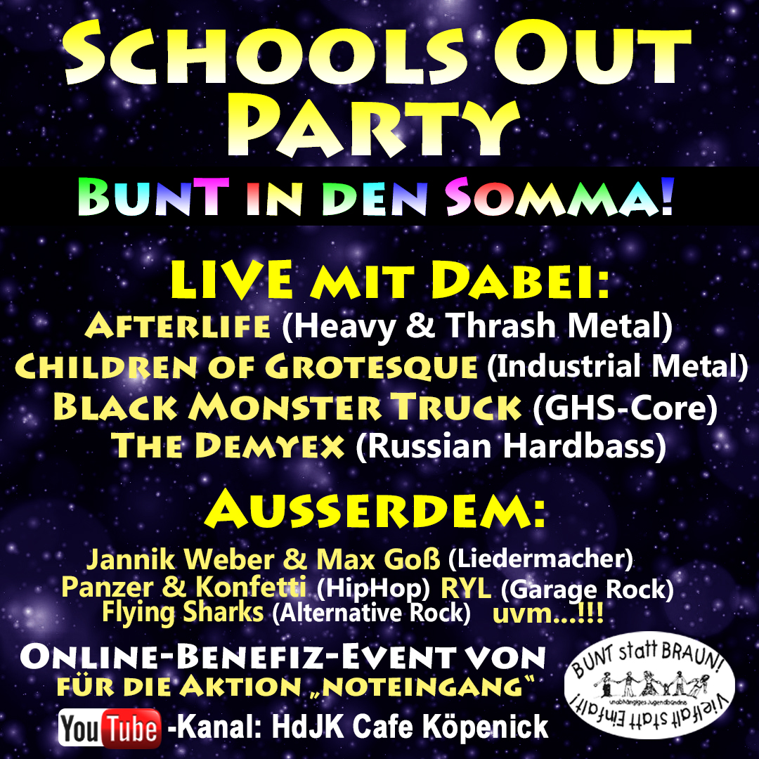 School's Out Party Einladung